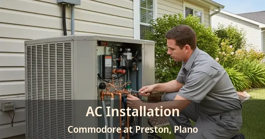 AC Installation Commodore at Preston, Plano - TX
