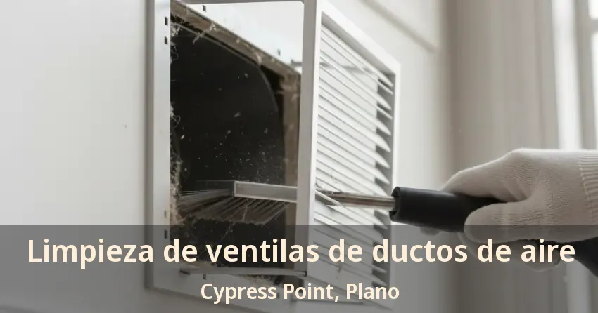 Limpieza de ventilas de ductos de aire Cypress Point, Plano - TX