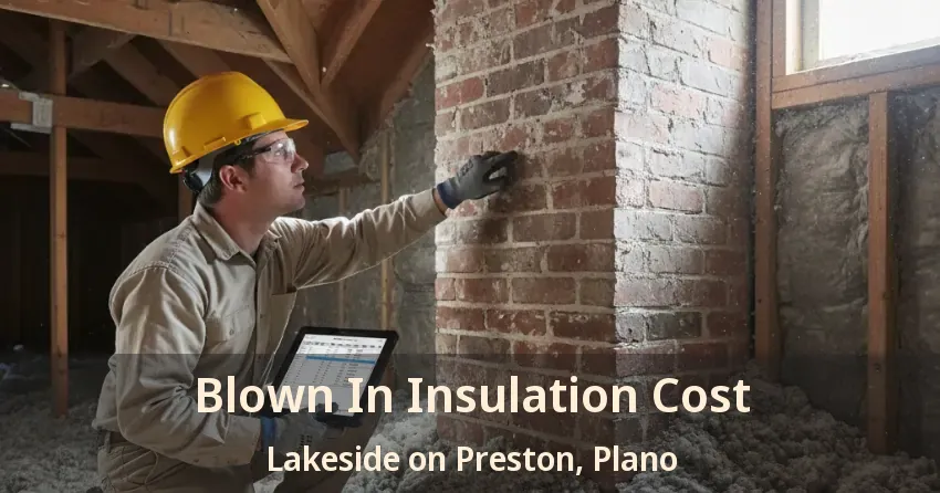 Blown In Insulation Cost Lakeside on Preston, Plano - TX