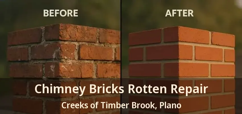 Chimney Bricks Rotten Repair Creeks of Timber Brook, Plano - TX Chimney Bricks Rotten Repair Creeks of Timber Brook, Plano - TX