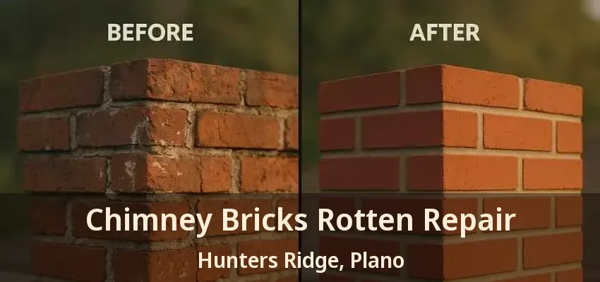Chimney Bricks Rotten Repair Hunters Ridge, Plano - TX