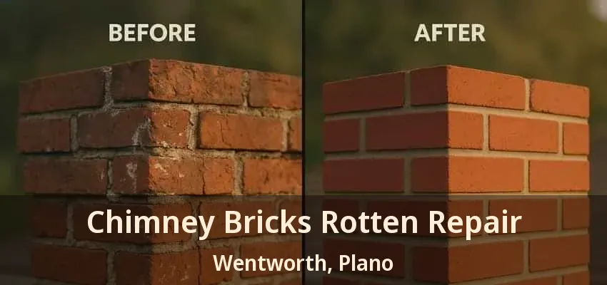 Chimney Bricks Rotten Repair Wentworth, Plano - TX Chimney Bricks Rotten Repair Wentworth, Plano - TX