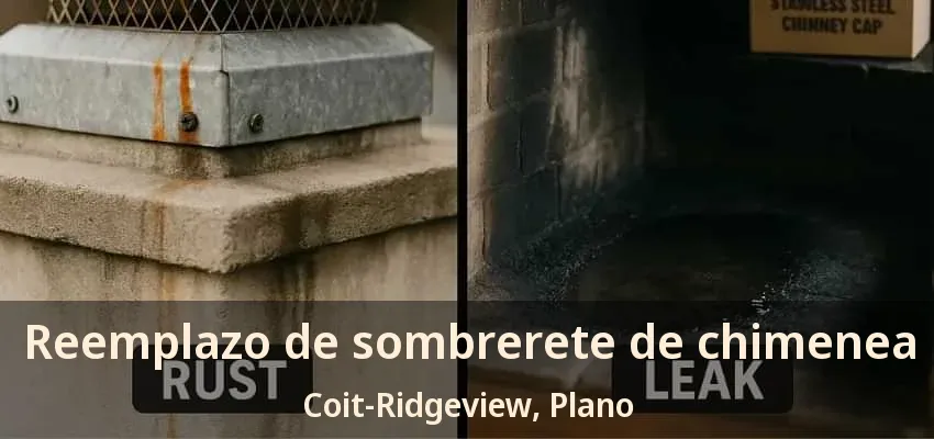 Reemplazo de sombrerete de chimenea Coit-Ridgeview, Plano - TX