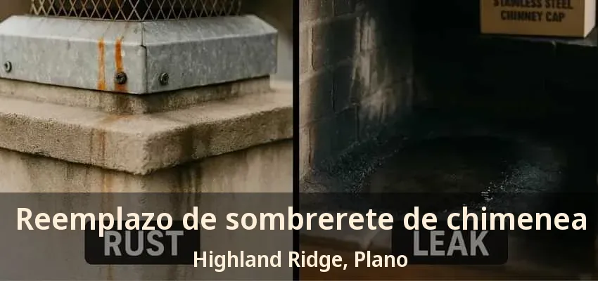 Reemplazo de sombrerete de chimenea Highland Ridge, Plano - TX
