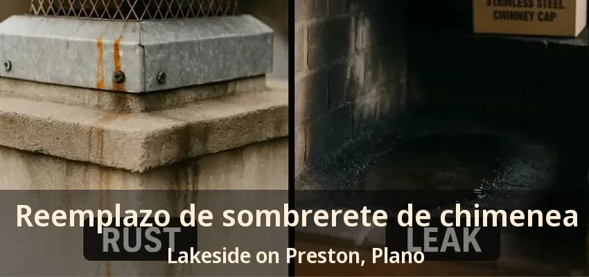 Reemplazo de sombrerete de chimenea Lakeside on Preston, Plano - TX