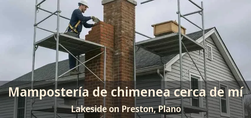 Mampostería de chimenea cerca de mí Lakeside on Preston, Plano - TX