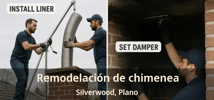 Remodelación de chimenea Silverwood, Plano - TX
