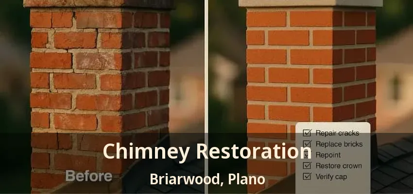 Chimney Restoration Briarwood, Plano - TX