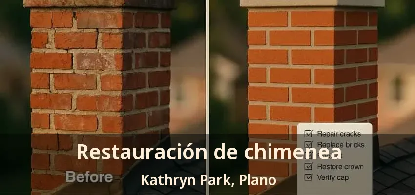 Restauración de chimenea Kathryn Park, Plano - TX