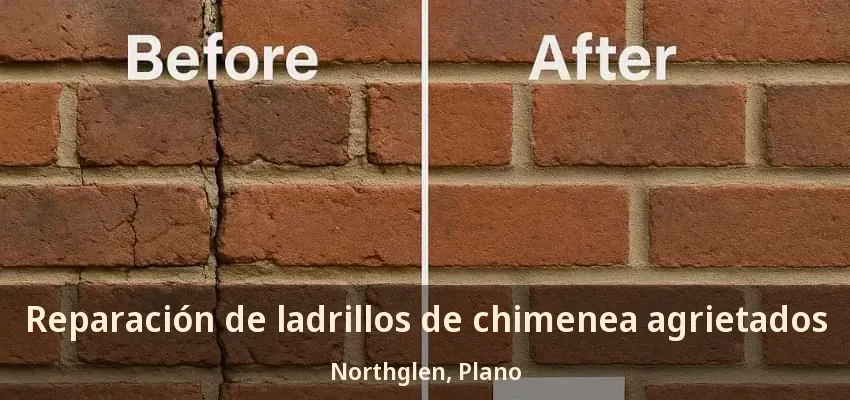 Reparación de ladrillos de chimenea agrietados Northglen, Plano - TX