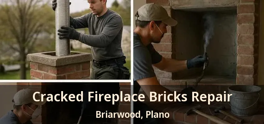 Cracked Fireplace Bricks Repair Briarwood, Plano - TX Cracked Fireplace Bricks Repair Briarwood, Plano - TX