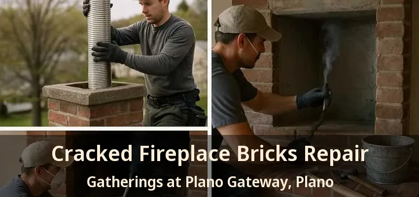 Cracked Fireplace Bricks Repair Gatherings at Plano Gateway, Plano - TX Cracked Fireplace Bricks Repair Gatherings at Plano Gateway, Plano - TX