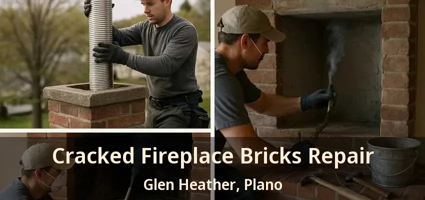 Cracked Fireplace Bricks Repair Glen Heather, Plano - TX Cracked Fireplace Bricks Repair Glen Heather, Plano - TX