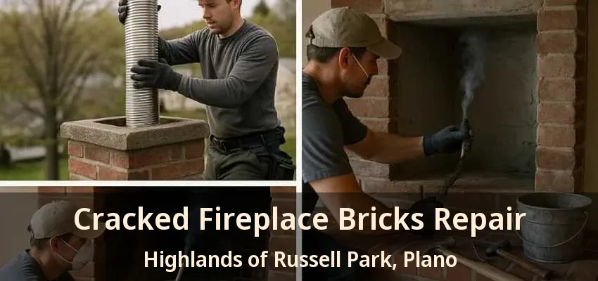 Cracked Fireplace Bricks Repair Highlands of Russell Park, Plano - TX Cracked Fireplace Bricks Repair Highlands of Russell Park, Plano - TX