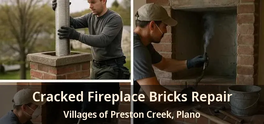 Cracked Fireplace Bricks Repair Villages of Preston Creek, Plano - TX Cracked Fireplace Bricks Repair Villages of Preston Creek, Plano - TX