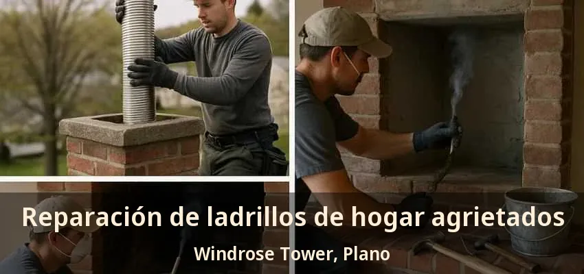 Reparación de ladrillos de hogar agrietados Windrose Tower, Plano - TX