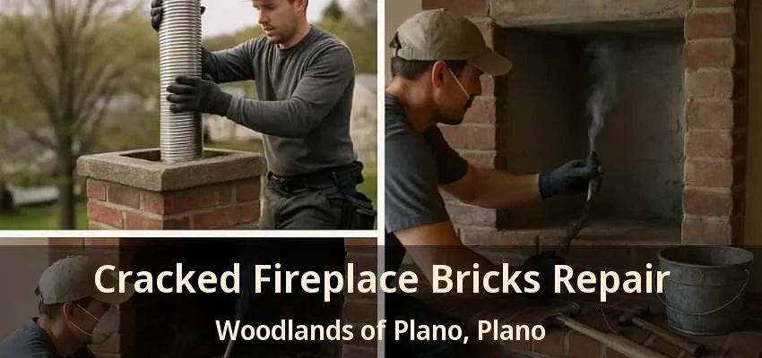 Cracked Fireplace Bricks Repair Woodlands of Plano, Plano - TX Cracked Fireplace Bricks Repair Woodlands of Plano, Plano - TX