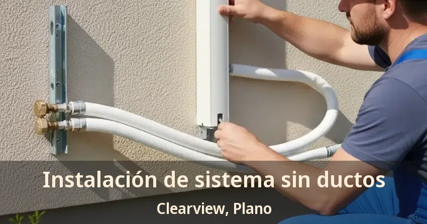Instalación de sistema sin ductos Clearview, Plano - TX