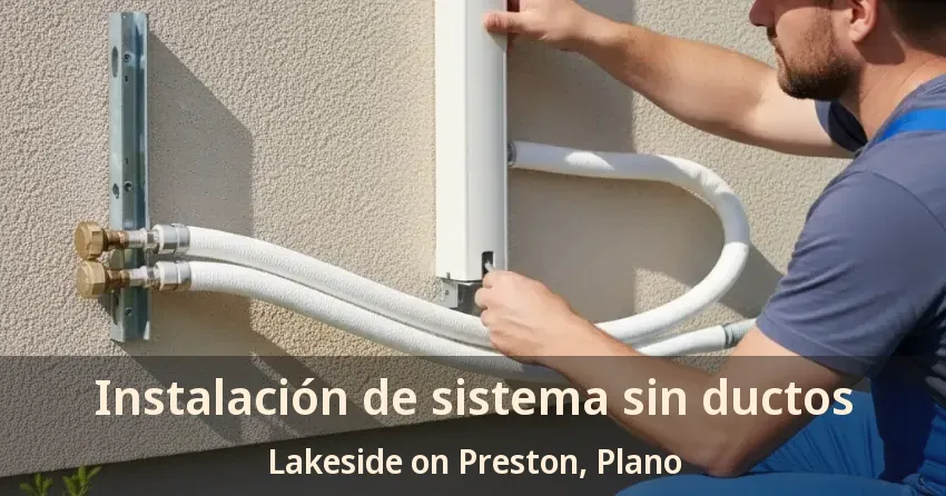 Instalación de sistema sin ductos Lakeside on Preston, Plano - TX