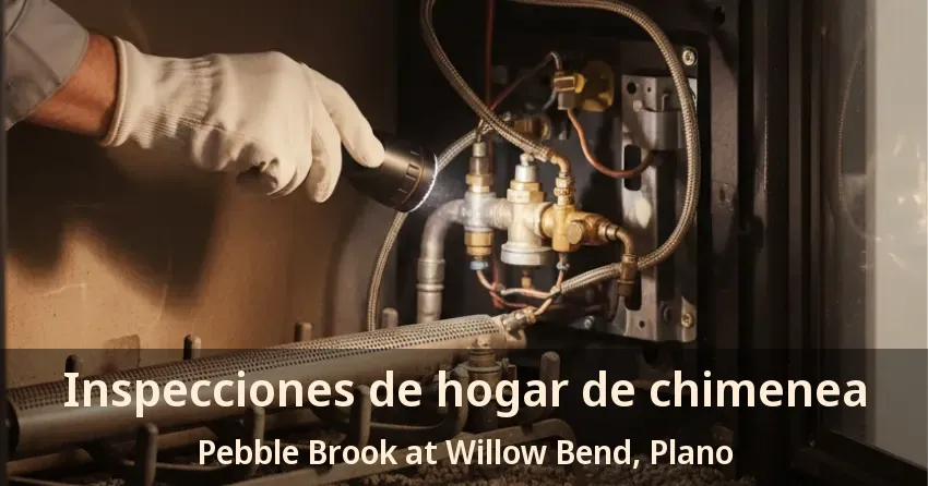 Inspecciones de hogar de chimenea Pebble Brook at Willow Bend, Plano - TX