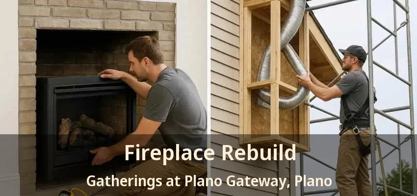Fireplace Rebuild Gatherings at Plano Gateway, Plano - TX Fireplace Rebuild Gatherings at Plano Gateway, Plano - TX