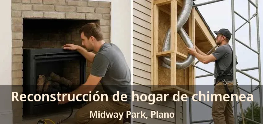 Reconstrucción de hogar de chimenea Midway Park, Plano - TX