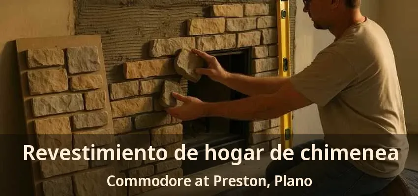 Revestimiento de hogar de chimenea Commodore at Preston, Plano - TX