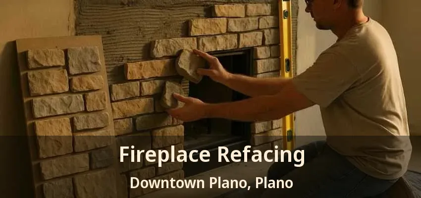 Fireplace Refacing Downtown Plano, Plano - TX Fireplace Refacing Downtown Plano, Plano - TX