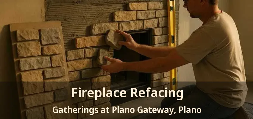Fireplace Refacing Gatherings at Plano Gateway, Plano - TX Fireplace Refacing Gatherings at Plano Gateway, Plano - TX