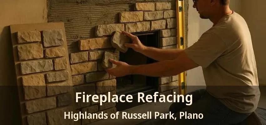 Fireplace Refacing Highlands of Russell Park, Plano - TX Fireplace Refacing Highlands of Russell Park, Plano - TX