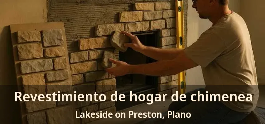 Revestimiento de hogar de chimenea Lakeside on Preston, Plano - TX Revestimiento de hogar de chimenea Lakeside on Preston, Plano - TX