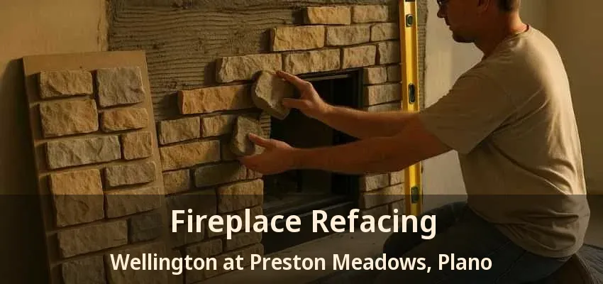 Fireplace Refacing Wellington at Preston Meadows, Plano - TX Fireplace Refacing Wellington at Preston Meadows, Plano - TX