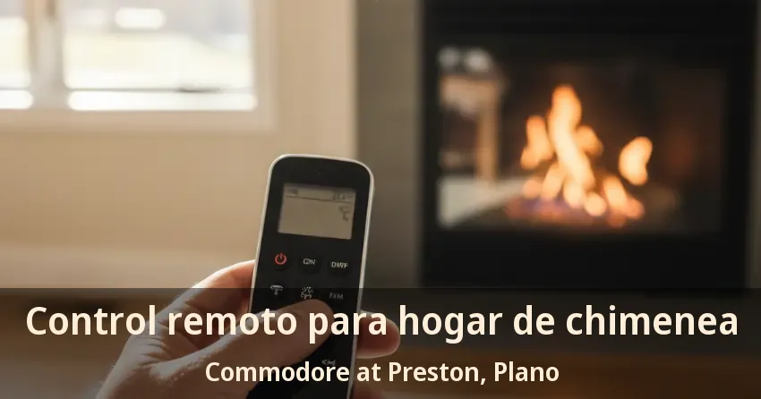 Control remoto para hogar de chimenea Commodore at Preston, Plano - TX Control remoto para hogar de chimenea Commodore at Preston, Plano - TX