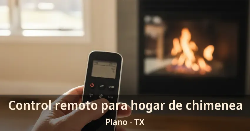 Control remoto para hogar de chimenea Plano - TX