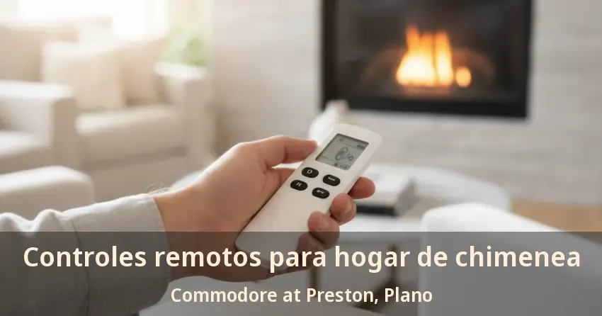 Controles remotos para hogar de chimenea Commodore at Preston, Plano - TX