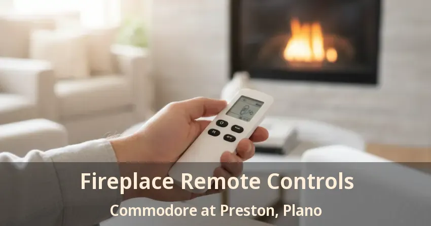Fireplace Remote Controls Commodore at Preston, Plano - TX