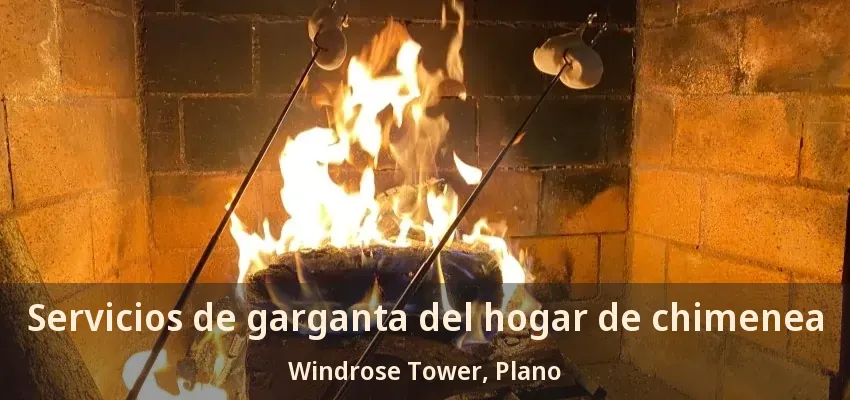Servicios de garganta del hogar de chimenea Windrose Tower, Plano - TX