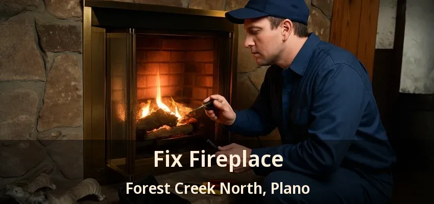 Fix Fireplace Forest Creek North, Plano - TX