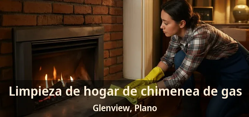 Limpieza de hogar de chimenea de gas Glenview, Plano - TX