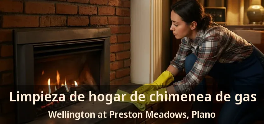 Limpieza de hogar de chimenea de gas Wellington at Preston Meadows, Plano - TX