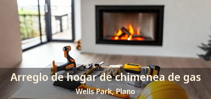 Arreglo de hogar de chimenea de gas Wells Park, Plano - TX