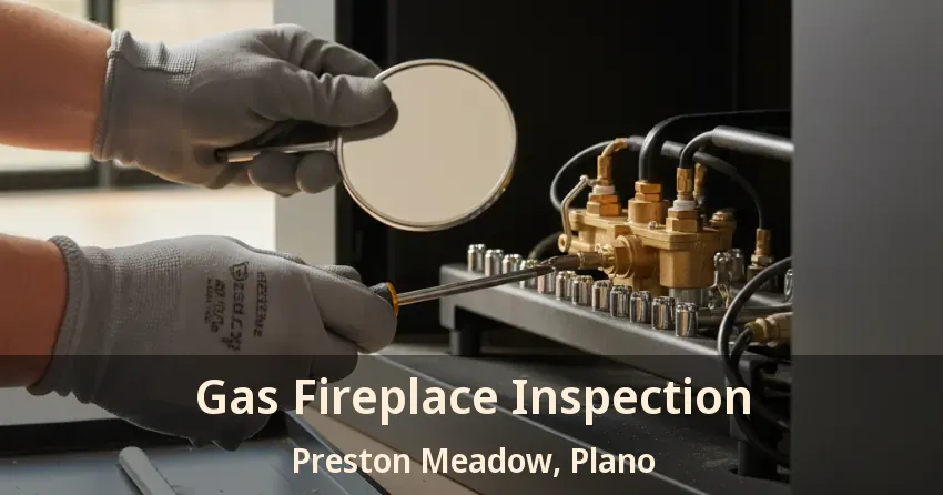 Gas Fireplace Inspection Preston Meadow, Plano - TX