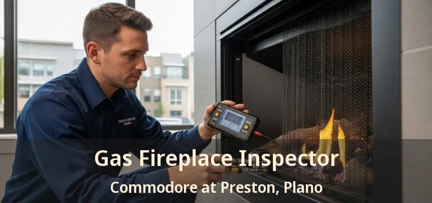 Gas Fireplace Inspector Commodore at Preston, Plano - TX