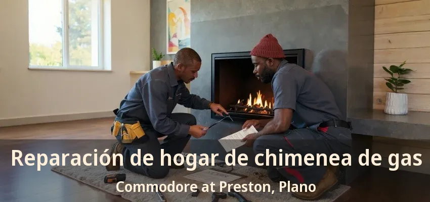 Reparación de hogar de chimenea de gas Commodore at Preston, Plano - TX