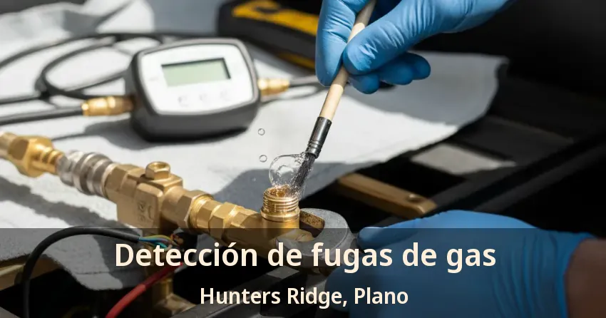 Detección de fugas de gas Hunters Ridge, Plano - TX