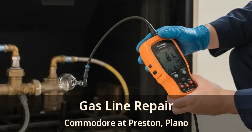 Gas Line Repair Commodore at Preston, Plano - TX