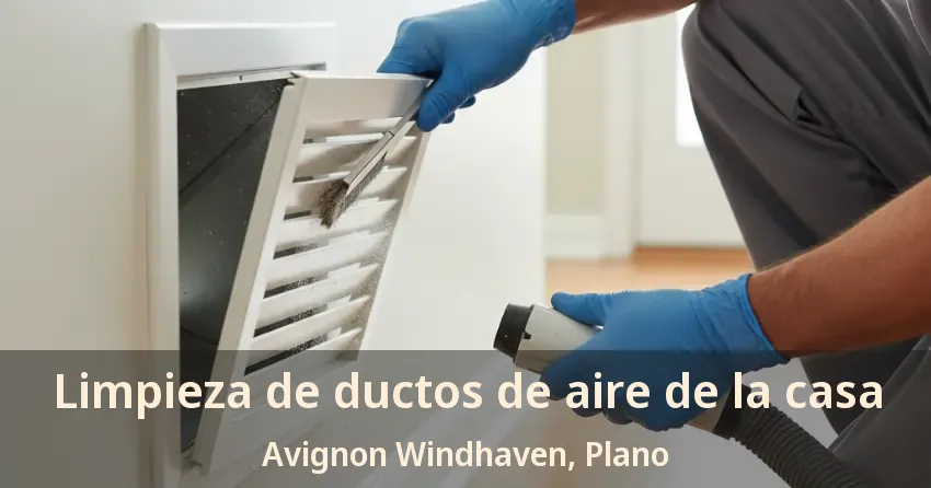 Limpieza de ductos de aire de la casa Avignon Windhaven, Plano - TX