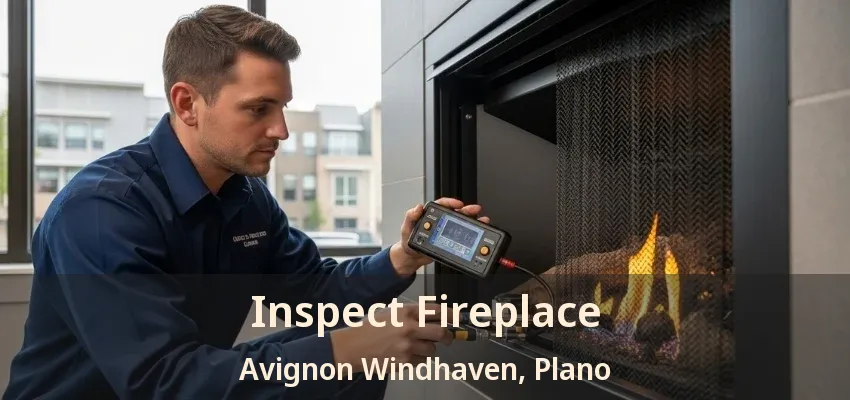 Inspect Fireplace Avignon Windhaven, Plano - TX