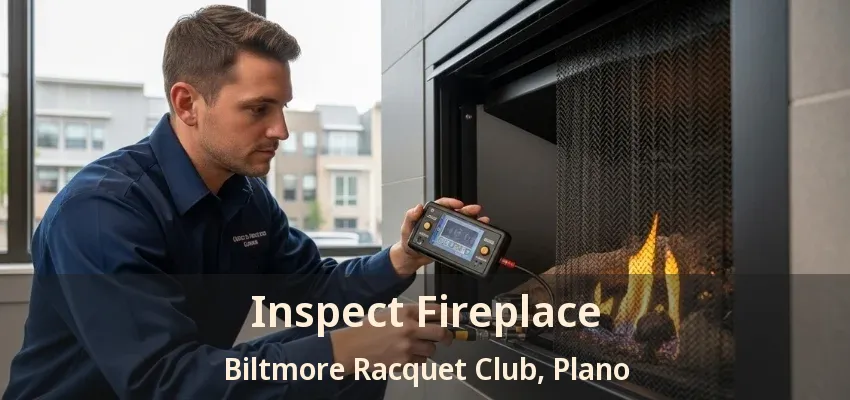 Inspect Fireplace Biltmore Racquet Club, Plano - TX