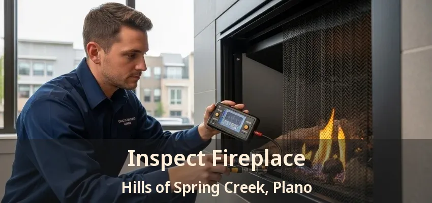 Inspect Fireplace Hills of Spring Creek, Plano - TX